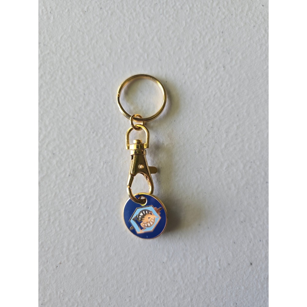Brigade De‎ Transmissions Keychain Gold Blue Enamel Military Charm